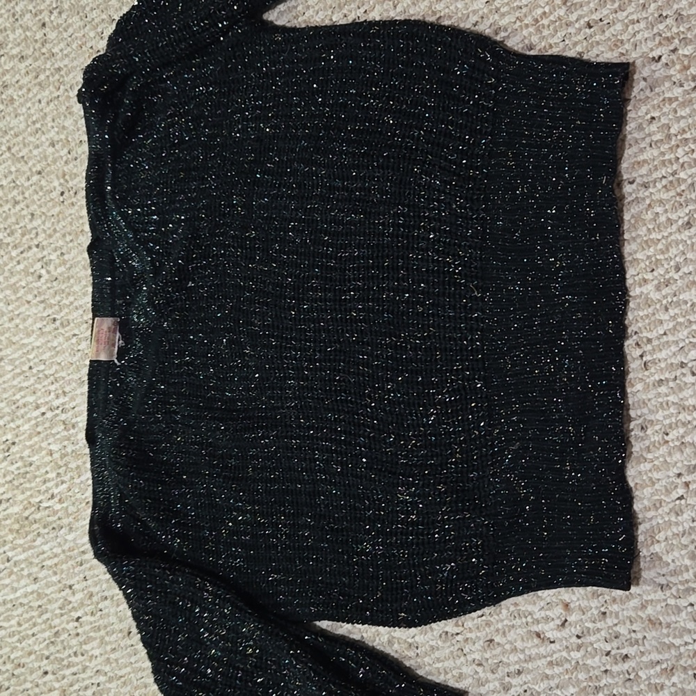 Black Rainbow Shimmer Sweater